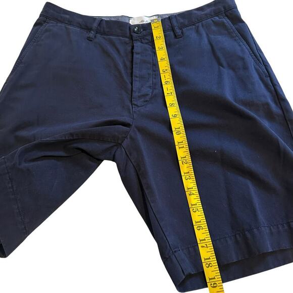 NWT Mr. Porter Navy Chino Button Fly Cotton Shorts 32 - Picture 6 of 9